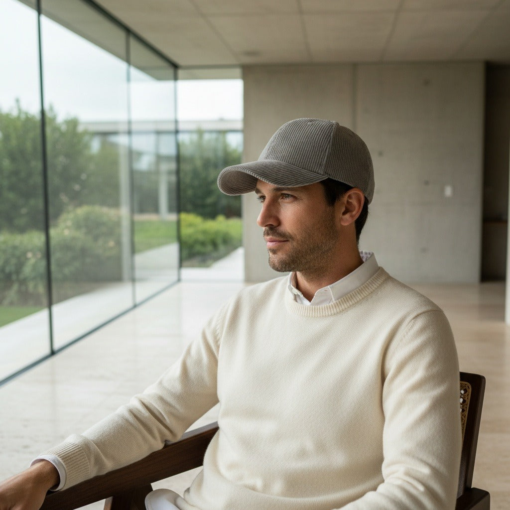 Country Club Cap - Gray - Side Profile
