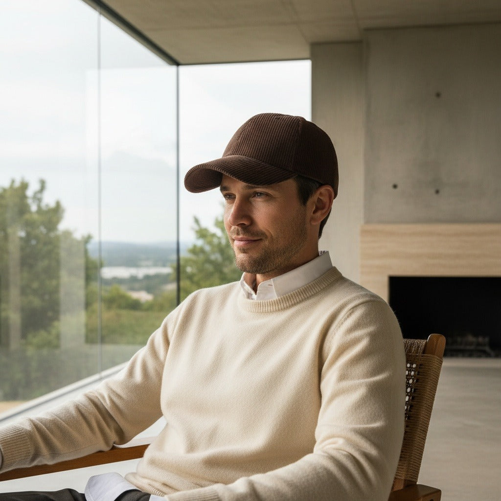 Country Club Cap - Espresso - Side Profile
