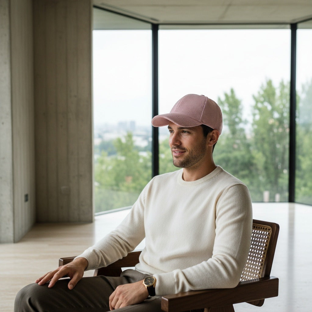 Country Club Cap - Dusty Rose - Side Profile