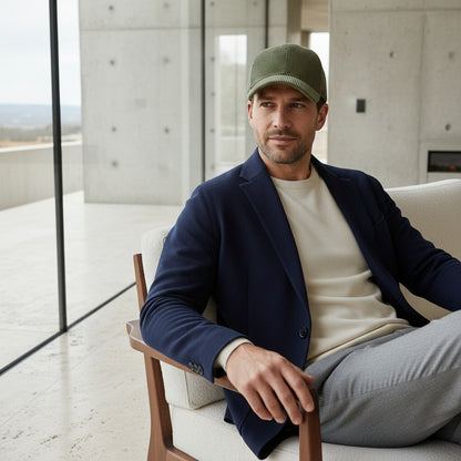 Country Club Cap - Olive - Side Profile