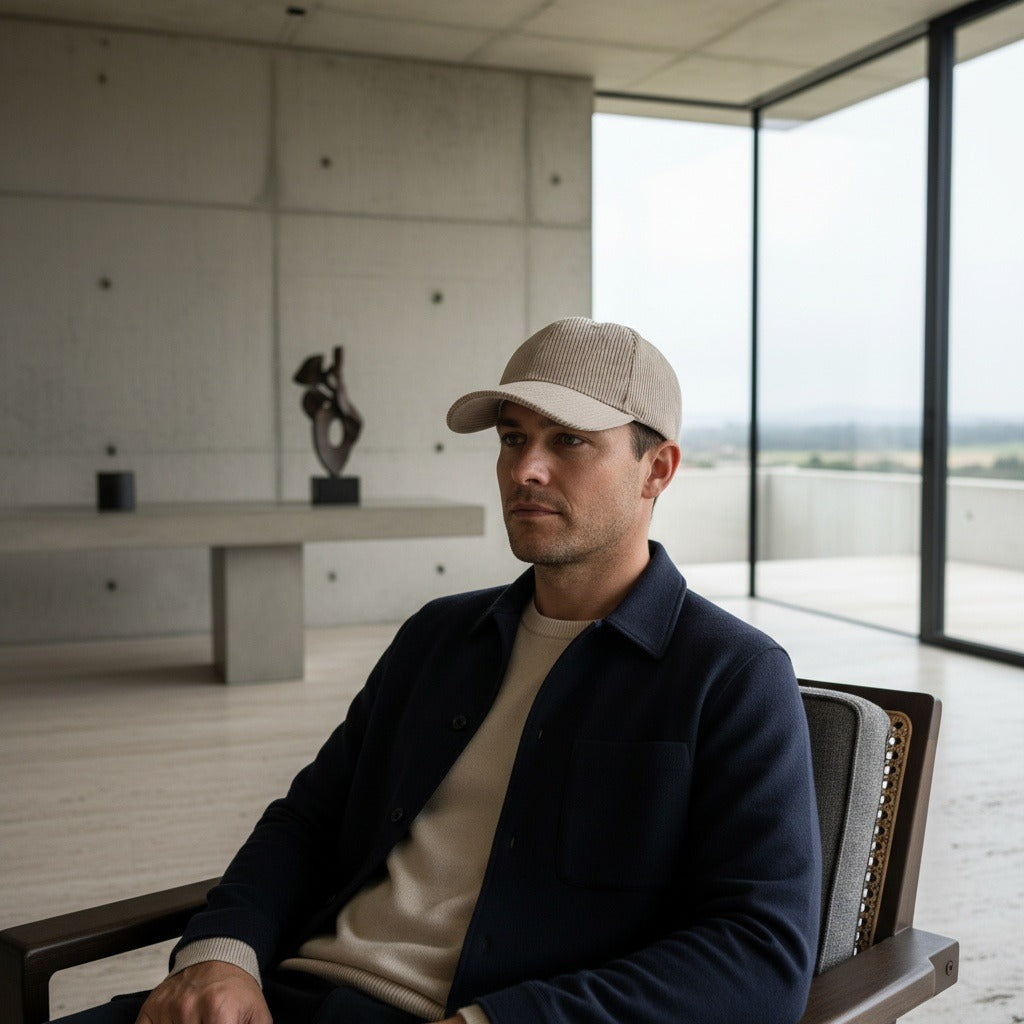 Country Club Cap - Oatmeal - Side Profile