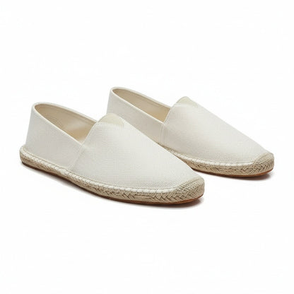 Espadrille Mens Sandals - Off-White - Front View