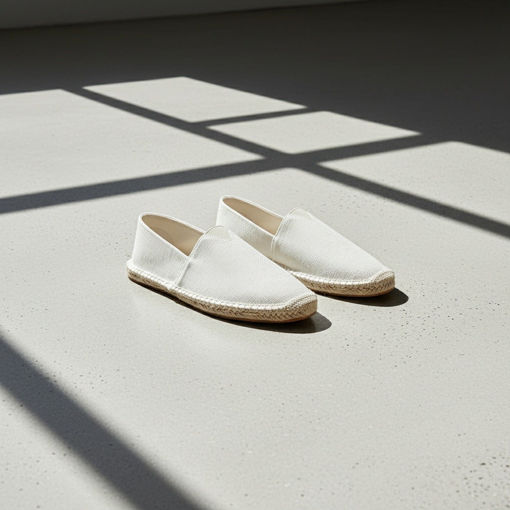 Espadrille Mens Sandals - Off-White - Lifestyle Inspiration