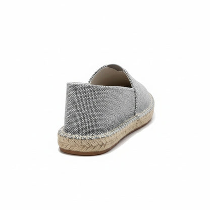 Espadrille Mens Sandals - Pebble Gray - Fabric Detail