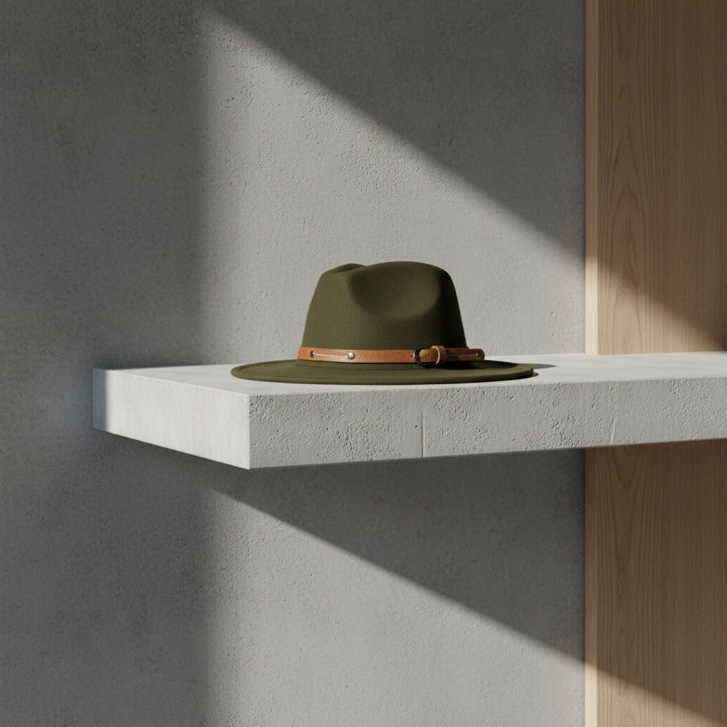 Fedora Hat Men - Forest Green - Lifestyle Inspiration
