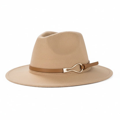 Fedora Hat Men - Sand - Front View