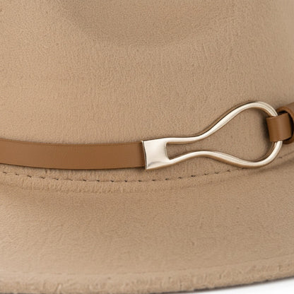 Fedora Hat Men - Sand - Texture Close Up