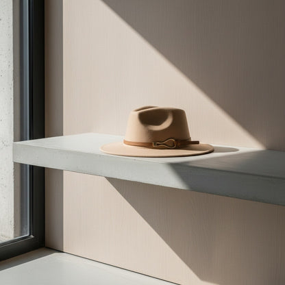 Fedora Hat Men - Sand - Lifestyle Inspiration