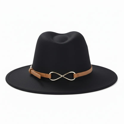 Fedora Hat Men - Black - Fabric Detail