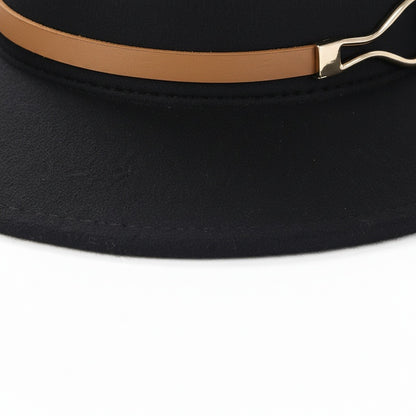 Fedora Hat Men - Black - Texture Close Up