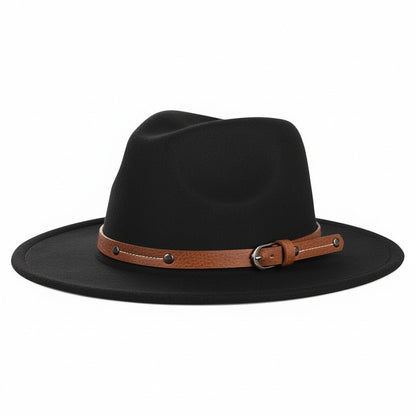Fedora Hat Men - Onyx - Front View