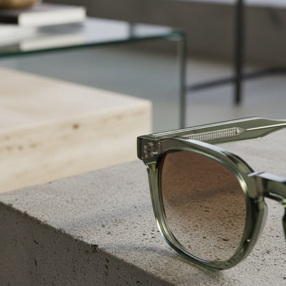 Gatsby Sunglasses - Sage Green - Back View