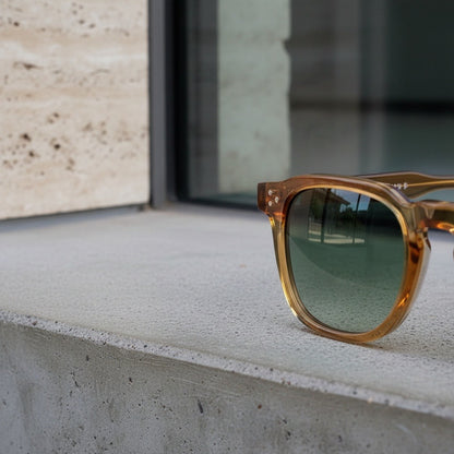 Gatsby Sunglasses - Honey Amber - Back View