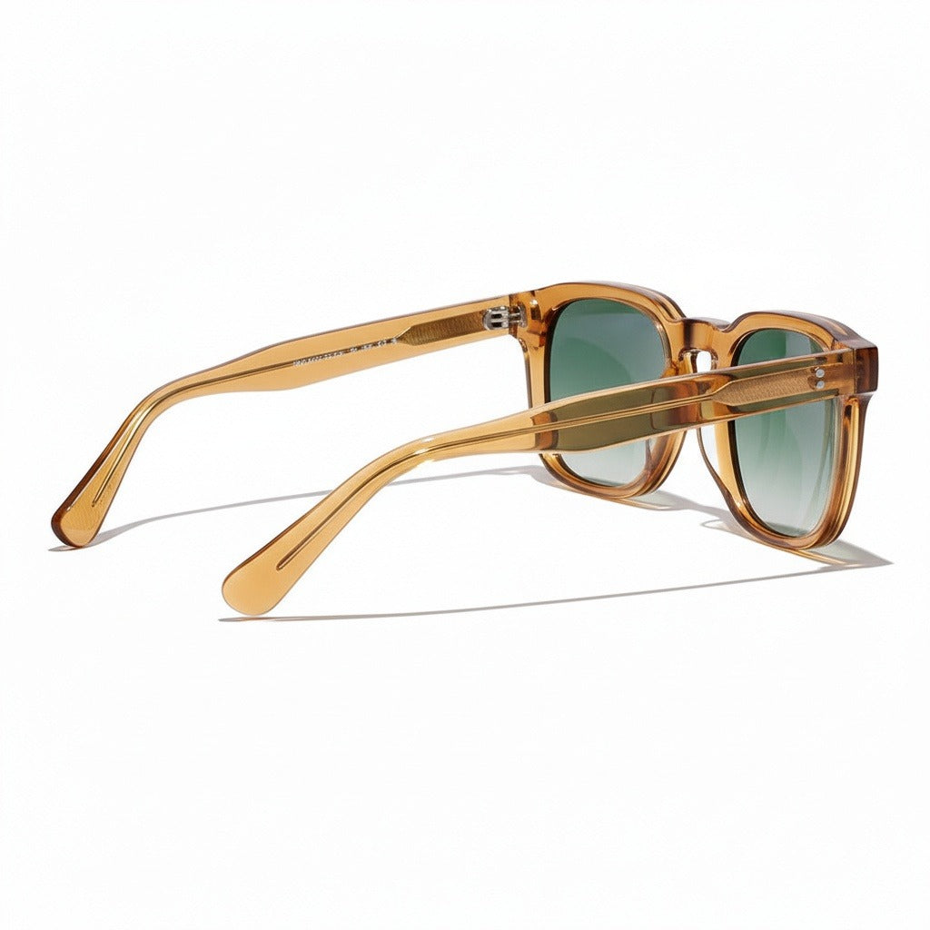 Gatsby Sunglasses - Honey Amber - Fabric Detail