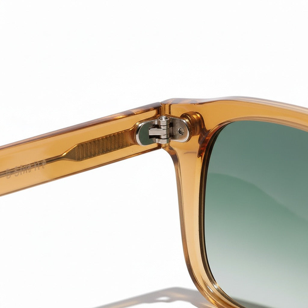 Gatsby Sunglasses - Honey Amber - Texture Close Up