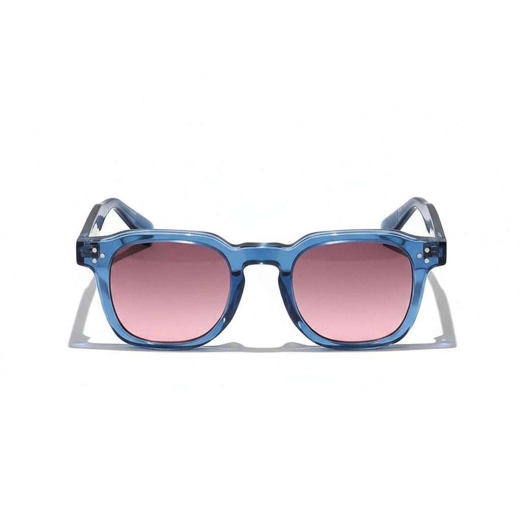 Gatsby Sunglasses - Denim Blue - Front View