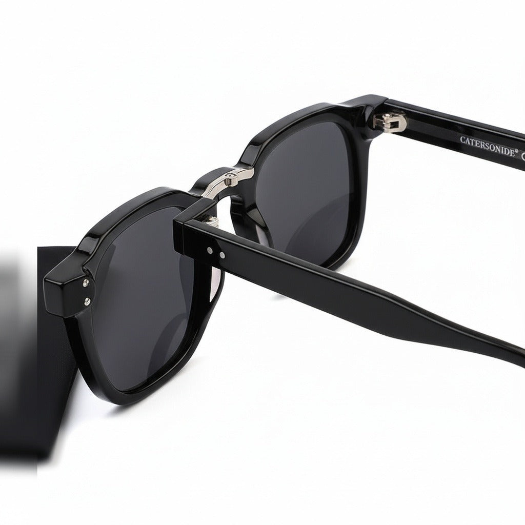 Gatsby Sunglasses - Onyx Black - Fabric Detail