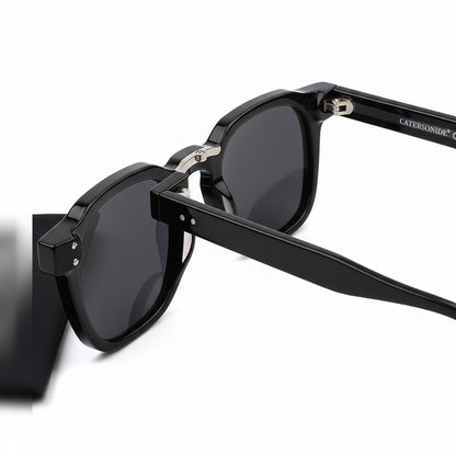 Gatsby Sunglasses - Onyx Black - Fabric Detail