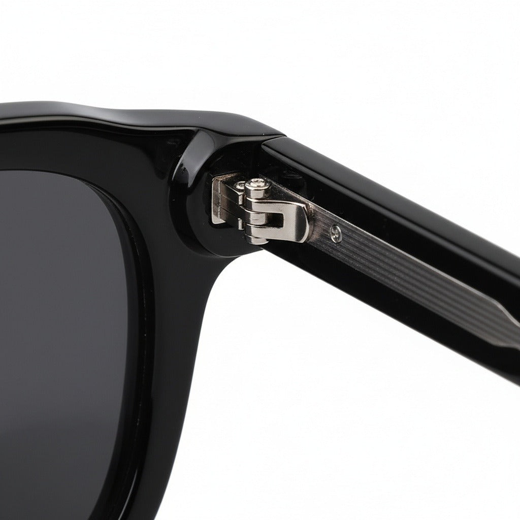 Gatsby Sunglasses - Onyx Black - Texture Close Up