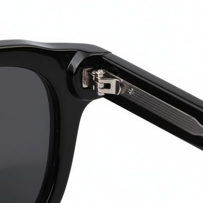 Gatsby Sunglasses - Onyx Black - Texture Close Up
