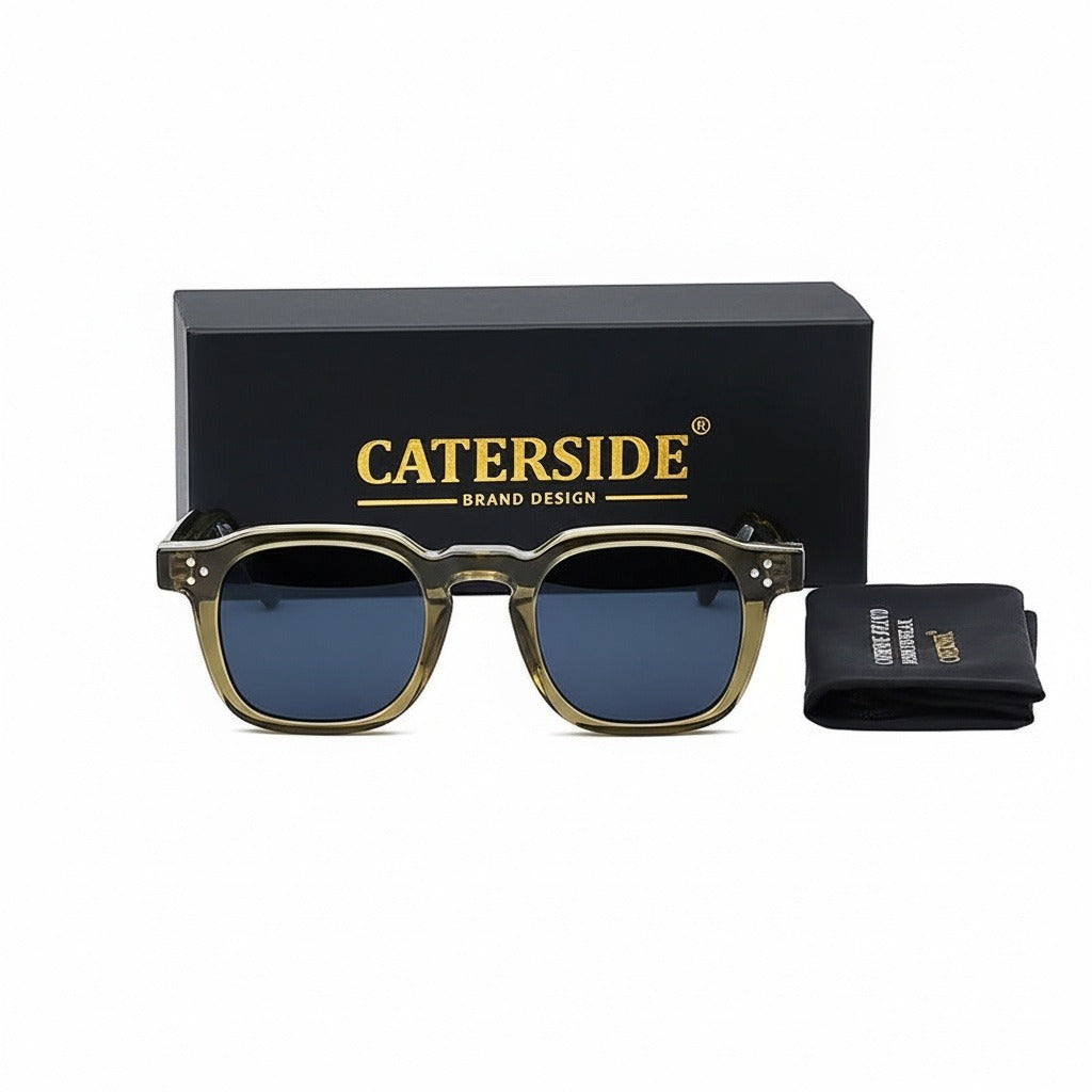 Gatsby Sunglasses - Moss Green - Front View