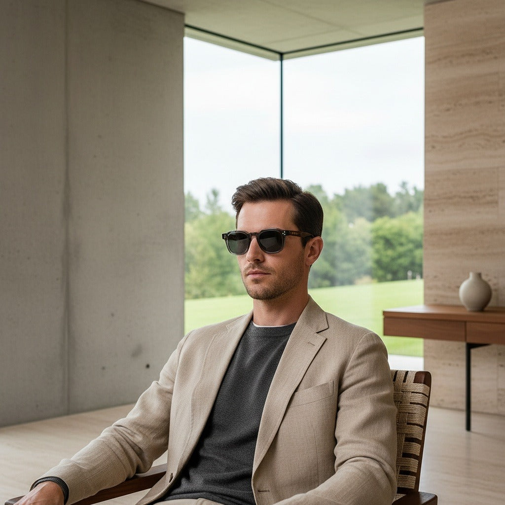 Gatsby Sunglasses - Slate Gray - Side Profile