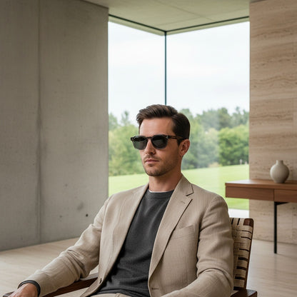 Gatsby Sunglasses - Slate Gray - Side Profile