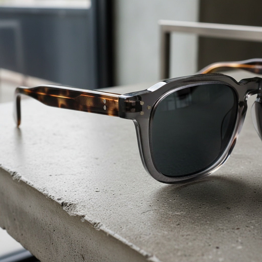 Gatsby Sunglasses - Slate Gray - Back View