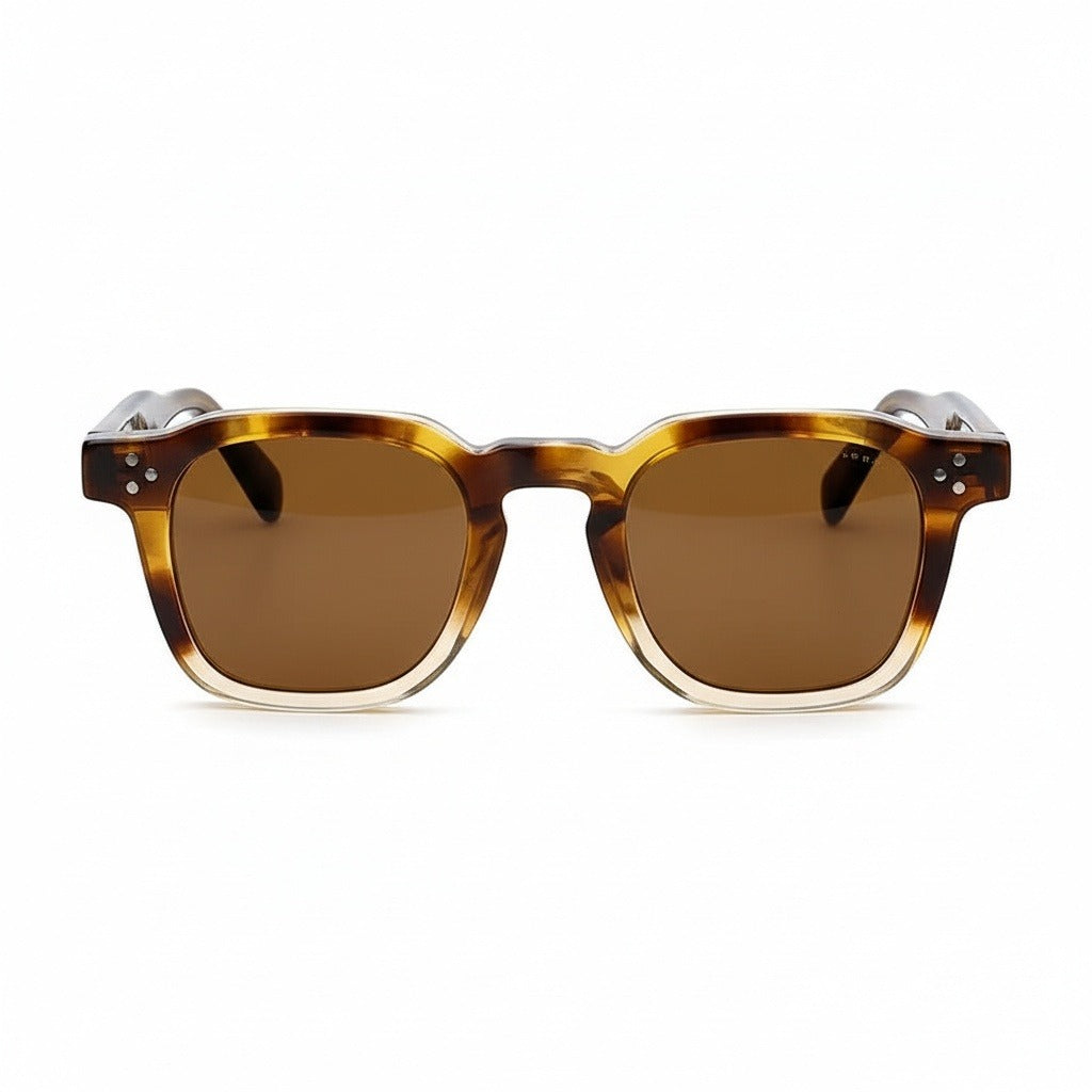 Gatsby Sunglasses - Amber Fade - Front View