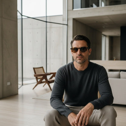 Gatsby Sunglasses - Amber Fade - Side Profile