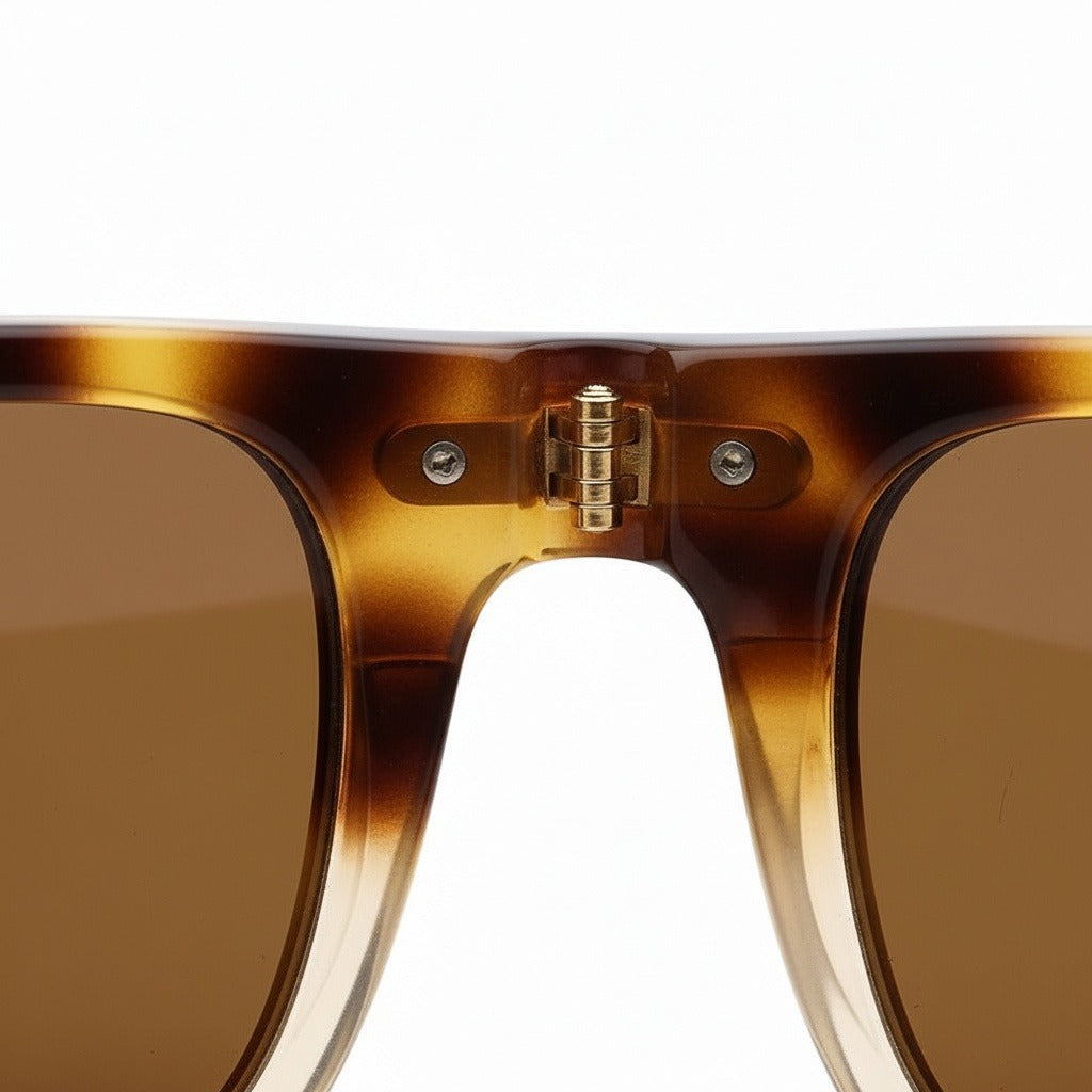 Gatsby Sunglasses - Amber Fade - Texture Close Up