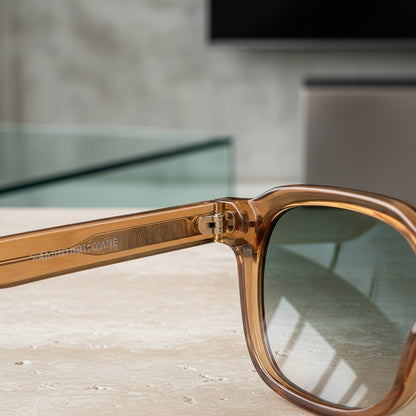 Gatsby Sunglasses - Golden Caramel - Back View