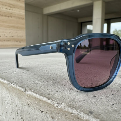 Gatsby Sunglasses - Atlantic Blue - Back View