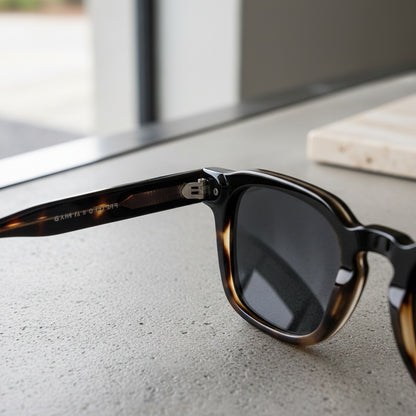 Gatsby Sunglasses - Tortoise - Back View