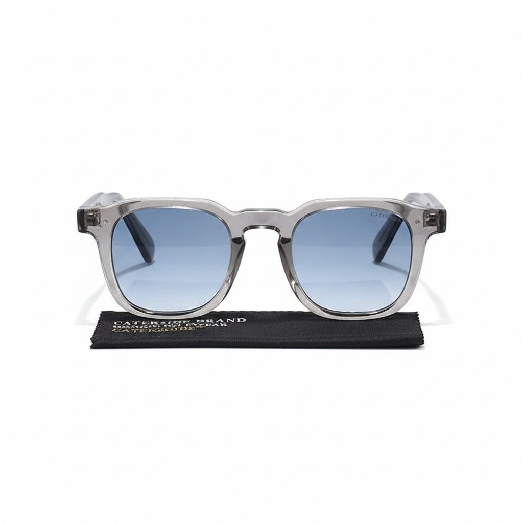 Gatsby Sunglasses - Smoky Blue - Front View