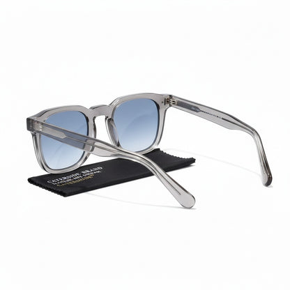 Gatsby Sunglasses - Smoky Blue - Fabric Detail