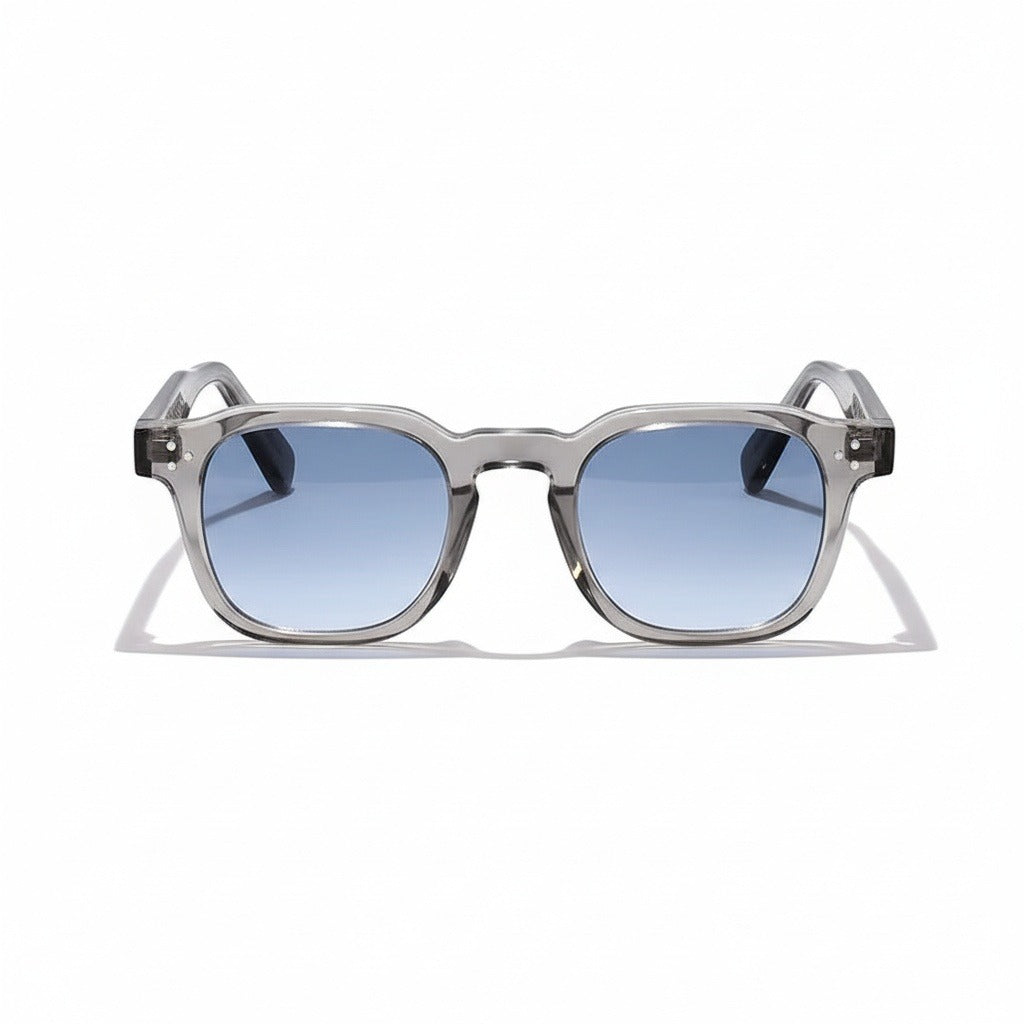 Gatsby Sunglasses - Pewter Blue - Front View