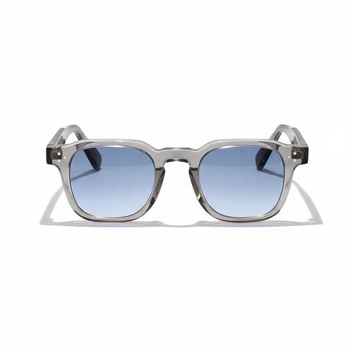 Gatsby Sunglasses - Pewter Blue - Front View