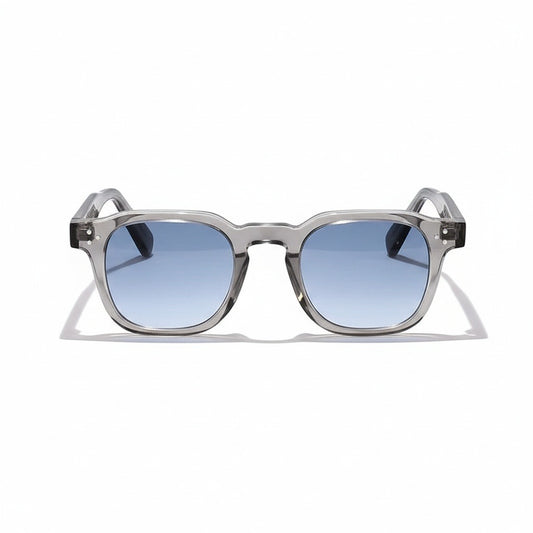 Gatsby Sunglasses - Pewter Blue - Front View
