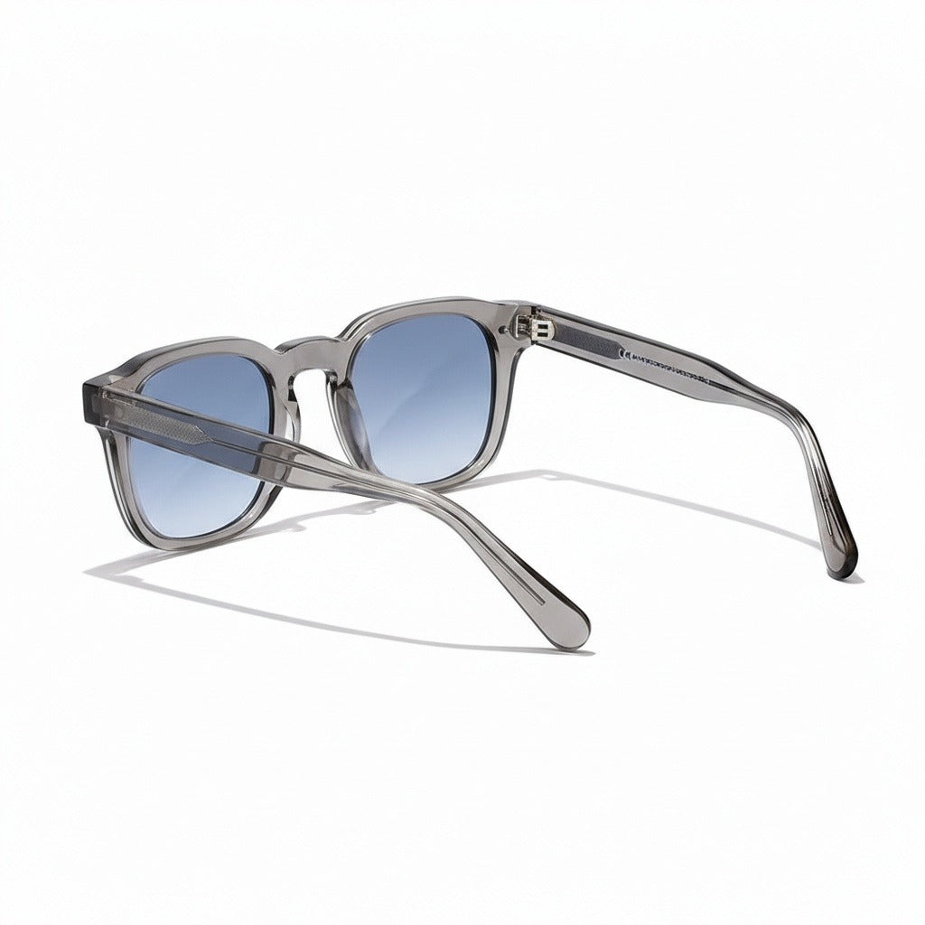 Gatsby Sunglasses - Pewter Blue - Fabric Detail