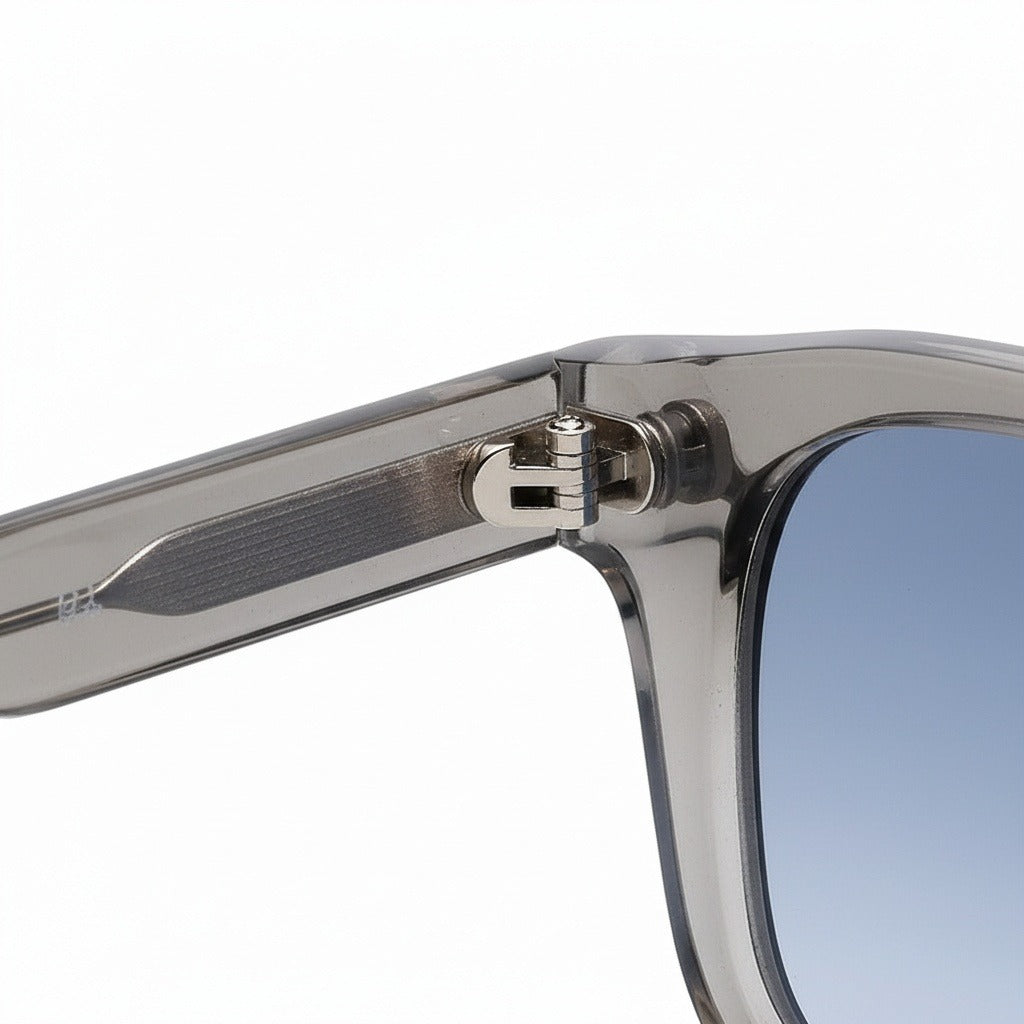 Gatsby Sunglasses - Pewter Blue - Texture Close Up