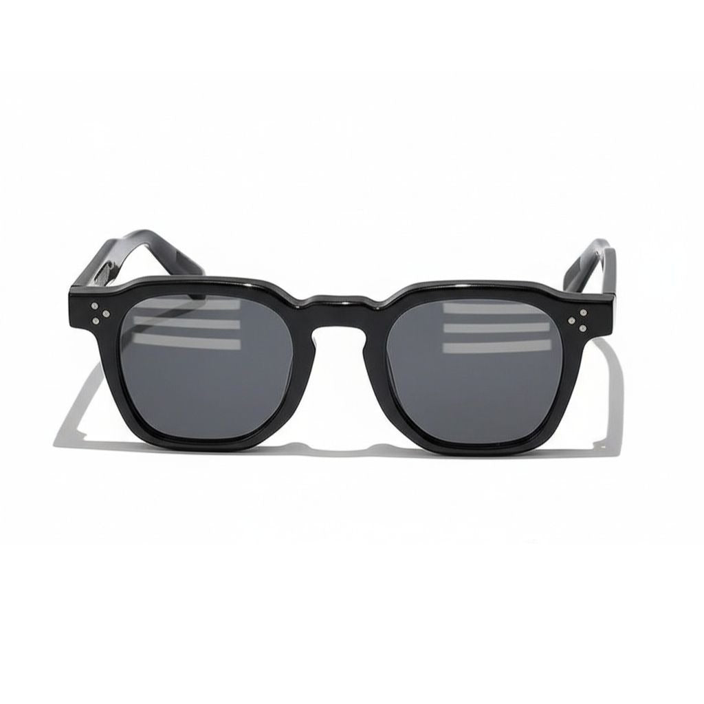 Gatsby Sunglasses - Midnight Black - Front View