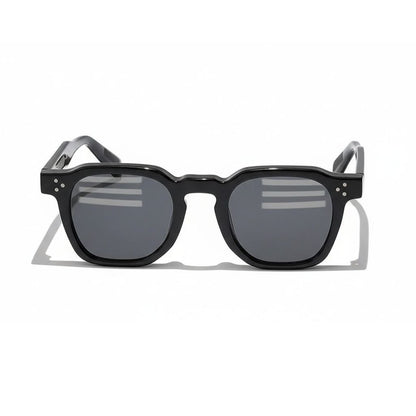 Gatsby Sunglasses - Midnight Black - Front View