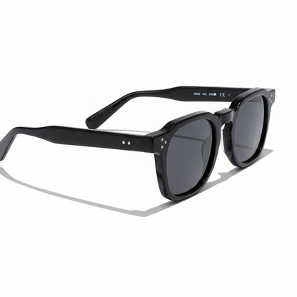 Gatsby Sunglasses - Midnight Black - Fabric Detail
