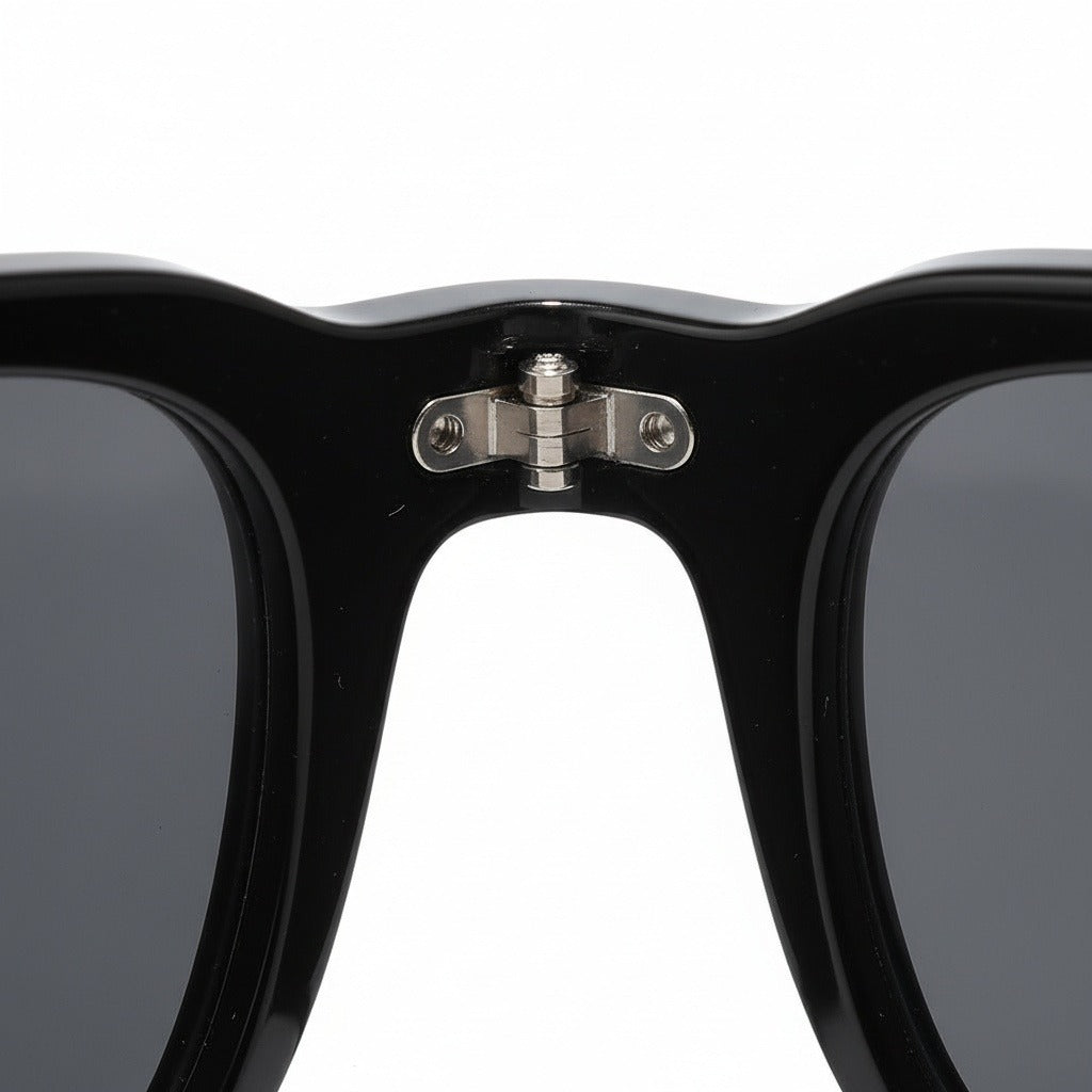Gatsby Sunglasses - Midnight Black - Texture Close Up