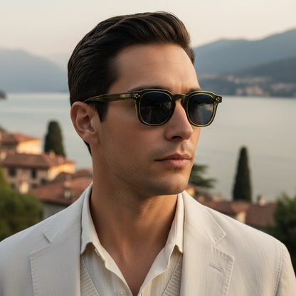 Gatsby Sunglasses - Forest Glaze - Angled Shot