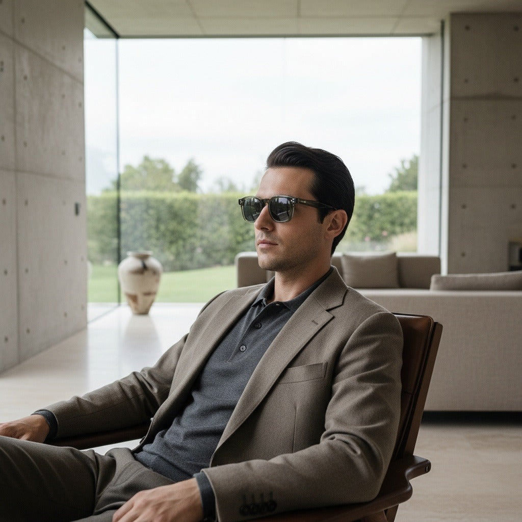 Gatsby Sunglasses - Forest Glaze - Side Profile