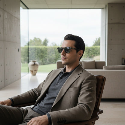 Gatsby Sunglasses - Forest Glaze - Side Profile