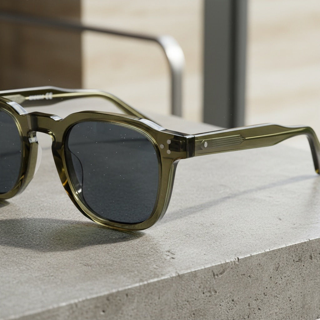 Gatsby Sunglasses - Forest Glaze - Back View