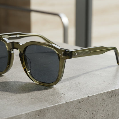 Gatsby Sunglasses - Forest Glaze - Back View